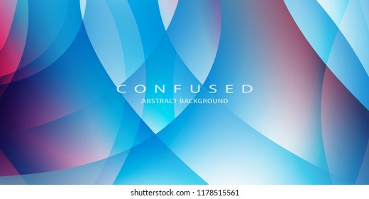 Abstract colorful background graphics template with confused multiple fluid waves