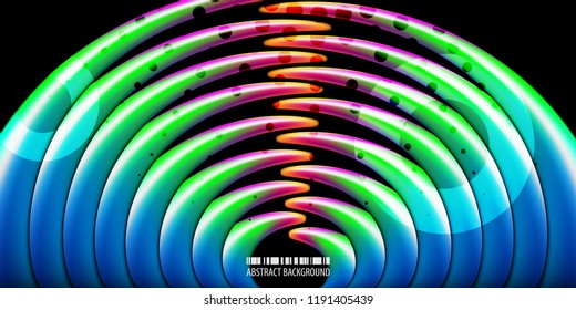 Abstract colorful background graphics template with blended multiple geometric objects