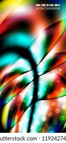 Abstract colorful background graphics template with blended multiple geometric objects