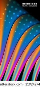 Abstract colorful background graphics template with blended multiple geometric objects