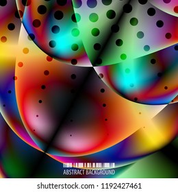 Abstract colorful background graphics template with blended multiple geometric objects