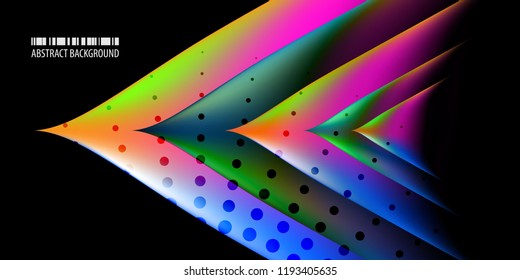 Abstract colorful background graphics template with blended multiple geometric objects