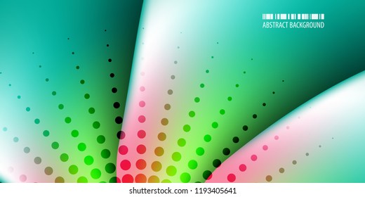 Abstract colorful background graphics template with blended multiple geometric objects