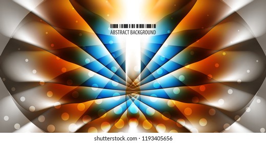 Abstract colorful background graphics template with blended multiple geometric objects