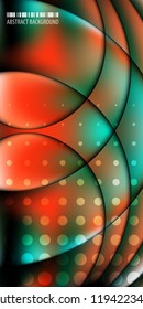 Abstract colorful background graphics template with blended multiple geometric objects
