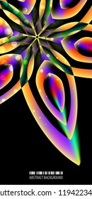 Abstract colorful background graphics template with blended multiple geometric objects