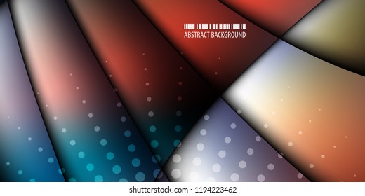Abstract colorful background graphics template with blended multiple geometric objects