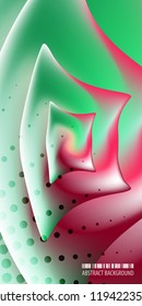 Abstract colorful background graphics template with blended multiple geometric objects