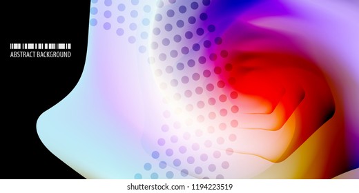 Abstract colorful background graphics template with blended multiple geometric objects