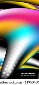 Abstract colorful background graphics template with blended multiple geometric objects