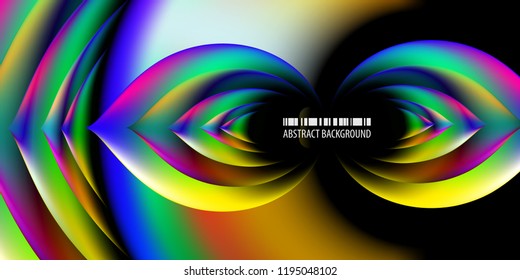 Abstract colorful background graphics template with blended multiple geometric objects