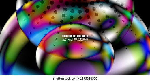 Abstract colorful background graphics template with blended multiple geometric objects