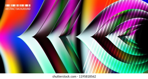 Abstract colorful background graphics template with blended multiple geometric objects