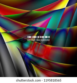 Abstract colorful background graphics template with blended multiple geometric objects