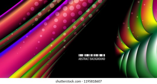 Abstract colorful background graphics template with blended multiple geometric objects