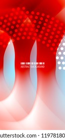 Abstract colorful background graphics template with blended multiple geometric objects