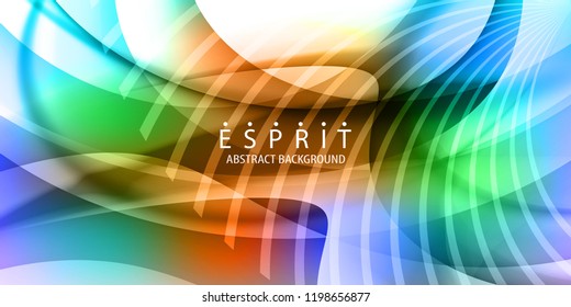 Abstract colorful background graphics template with blended multiple geometric objects