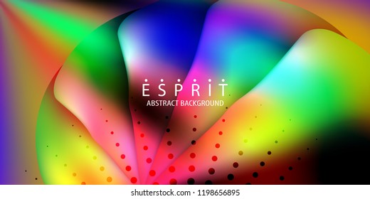 Abstract colorful background graphics template with blended multiple geometric objects