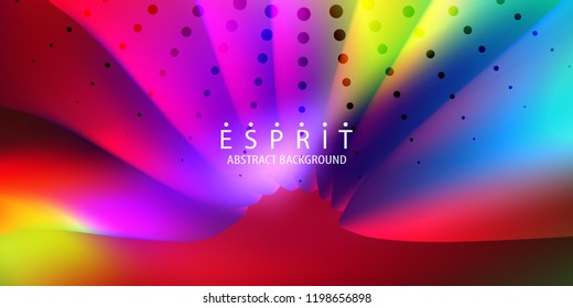 Abstract colorful background graphics template with blended multiple geometric objects