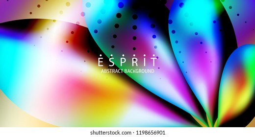 Abstract colorful background graphics template with blended multiple geometric objects