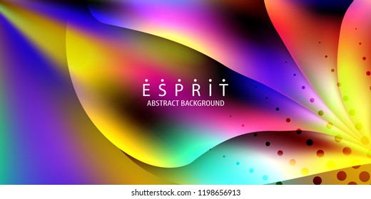 Abstract colorful background graphics template with blended multiple geometric objects