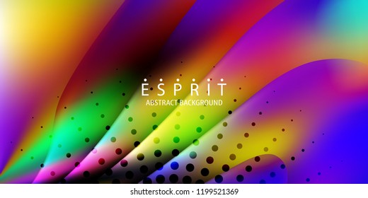 Abstract colorful background graphics template with blended multiple geometric objects