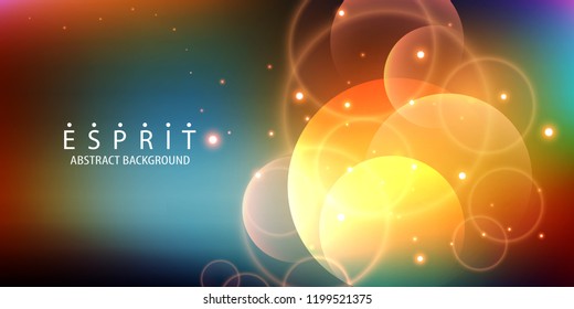 Abstract colorful background graphics template with blended multiple geometric objects