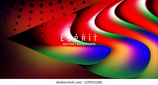 Abstract colorful background graphics template with blended multiple geometric objects