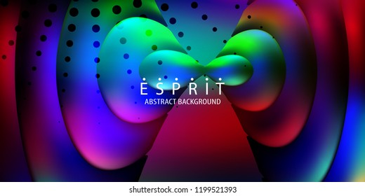 Abstract colorful background graphics template with blended multiple geometric objects