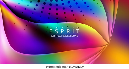 Abstract colorful background graphics template with blended multiple geometric objects