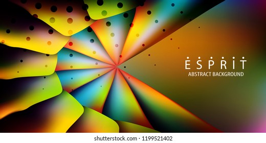 Abstract colorful background graphics template with blended multiple geometric objects