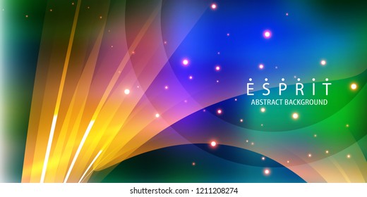 Abstract colorful background graphics template with blended multiple geometric objects