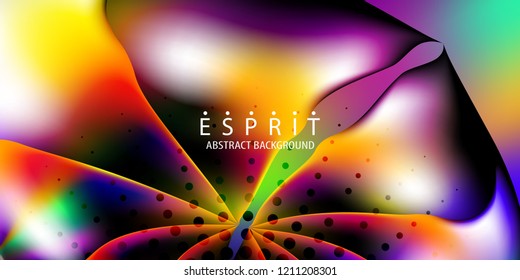 Abstract colorful background graphics template with blended multiple geometric objects