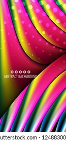 Abstract colorful background graphics template with blended multiple geometric objects