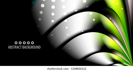 Abstract colorful background graphics template with blended multiple geometric objects