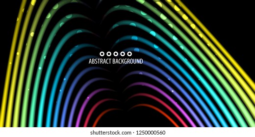 Abstract colorful background graphics template with blended multiple geometric strip objects