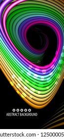 Abstract colorful background graphics template with blended multiple geometric strip objects
