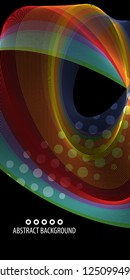 Abstract colorful background graphics template with blended multiple geometric strip objects