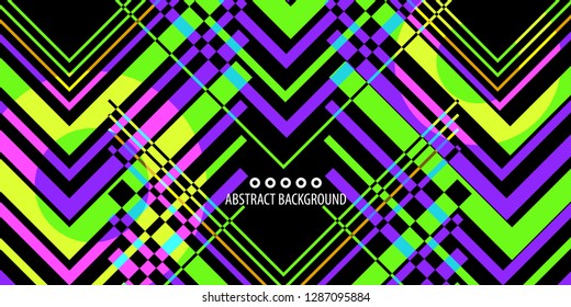 Abstract colorful background graphics template with blended multiple geometric objects