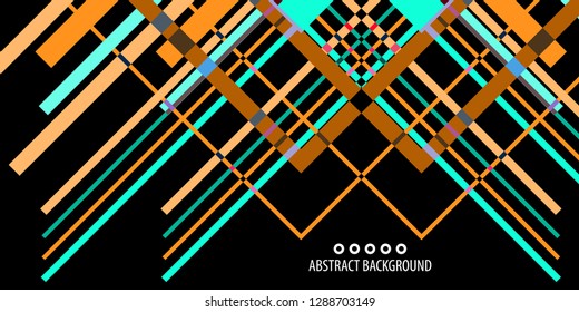 Abstract colorful background graphics template with blended multiple geometric objects