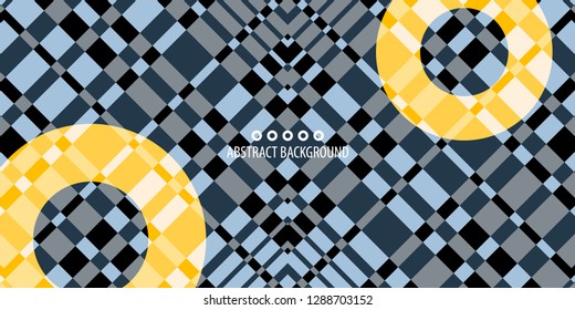 Abstract colorful background graphics template with blended multiple geometric objects