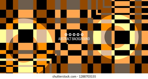 Abstract colorful background graphics template with blended multiple geometric objects