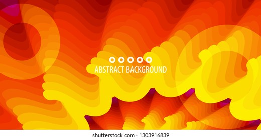 Abstract colorful background graphics template with blended multiple geometric objects