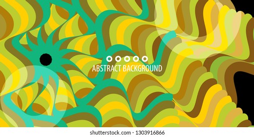 Abstract colorful background graphics template with blended multiple geometric objects
