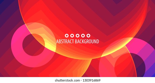 Abstract colorful background graphics template with blended multiple geometric objects