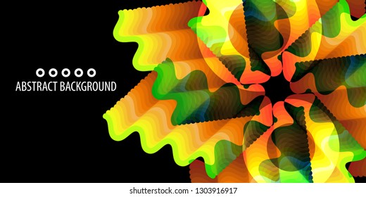 Abstract colorful background graphics template with blended multiple geometric objects