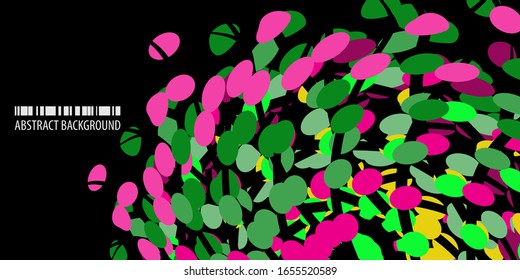 Plantilla de gráficos de fondo de color abstracto con varios puntos combinados