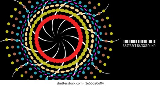 Abstract colorful background graphics template with blended multiple dots