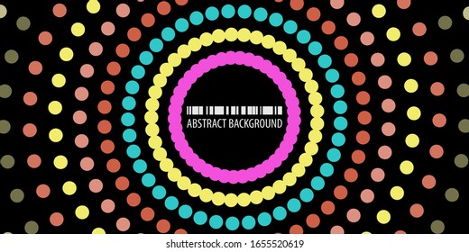 Abstract colorful background graphics template with blended multiple dots