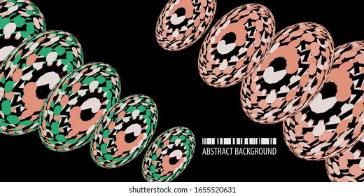 Abstract colorful background graphics template with blended multiple dots